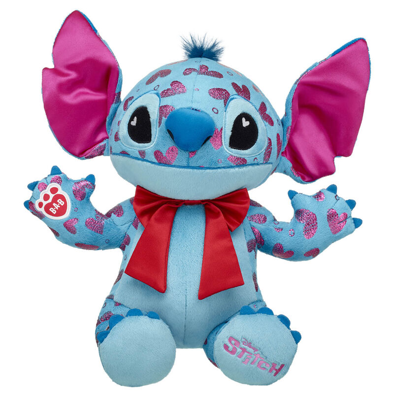 Disney Full of Love Valentine's Stitch Plush with Red Gifting Bow - Build-A-Bear Workshop®